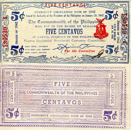 5 centavos  (70) EF Banknote