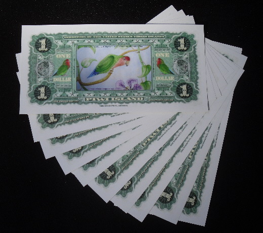 1 Piwian dollar  (90) UNC Banknote
