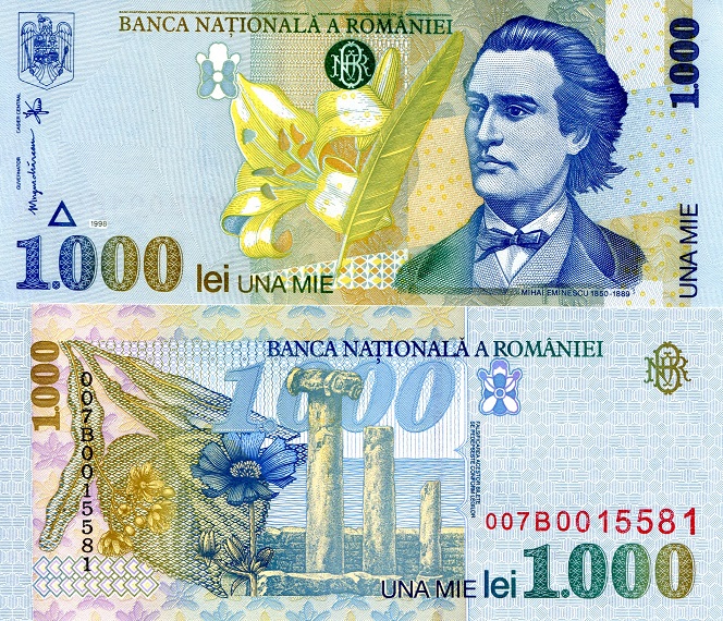 1000 lei  (90) UNC Banknote