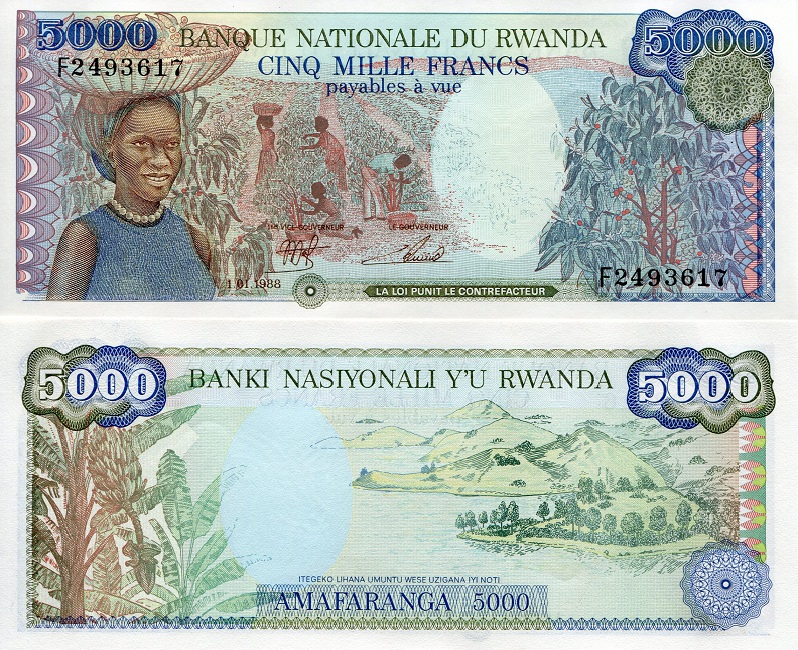 5000 francs  (70) EF Banknote