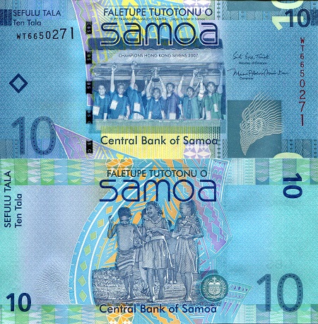 10 tala  (90) UNC Banknote