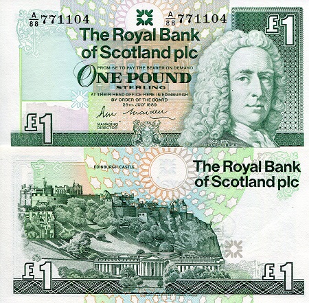 1 Pound  (90) UNC Banknote