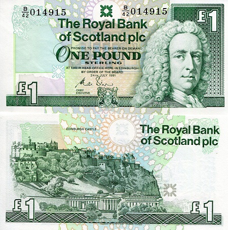 1 Pound  (90) UNC Banknote
