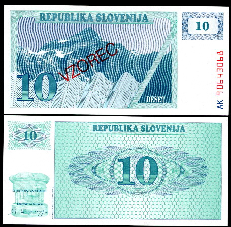 5 tolarjev  (90) UNC Banknote