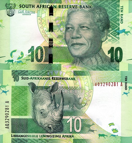 10 rand  (90) UNC Banknote