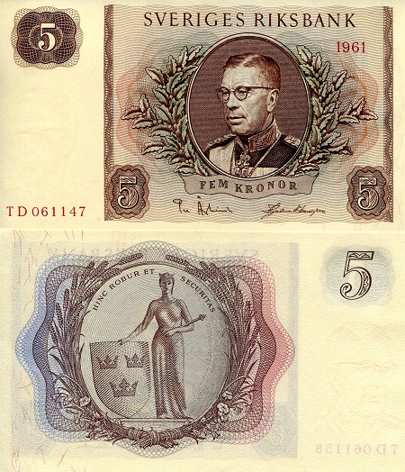 5 kronor  (80) AU Banknote