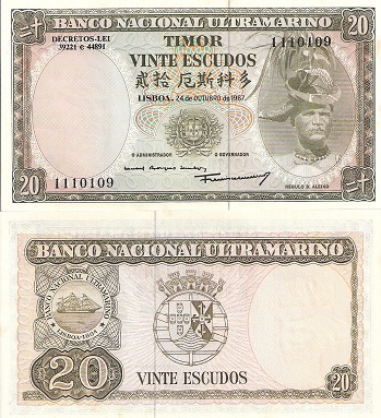 20 escudos  (90) UNC Banknote