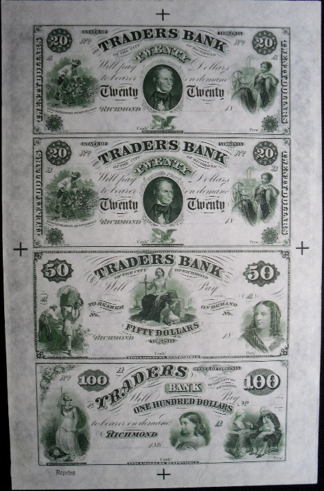 20-20-50-100 Dollars  (80) AU Banknote