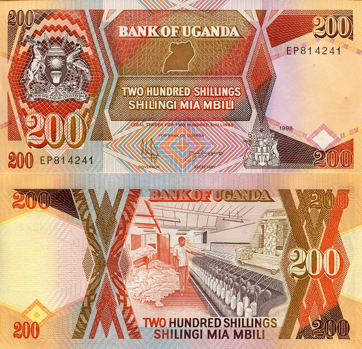 200 shillings  (90) UNC Banknote