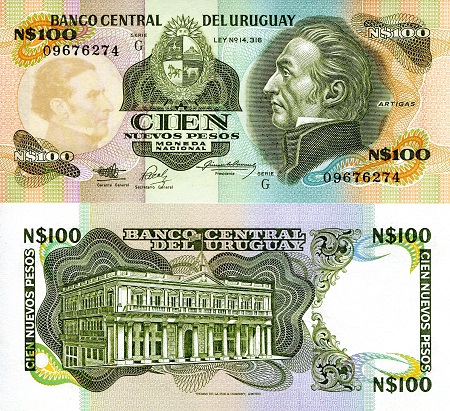 100 nuevos pesos  (90) UNC Banknote
