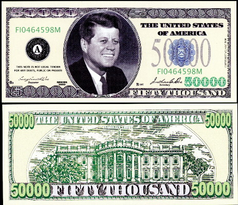 50,000 dollars  (90) UNC Banknote