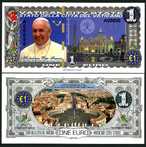 1 euro  (90) UNC Banknote