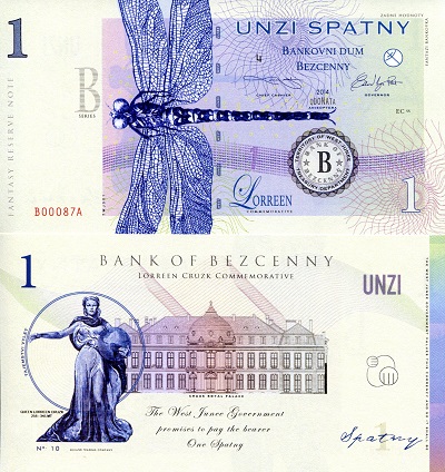 1 spatny  (90) UNC Banknote