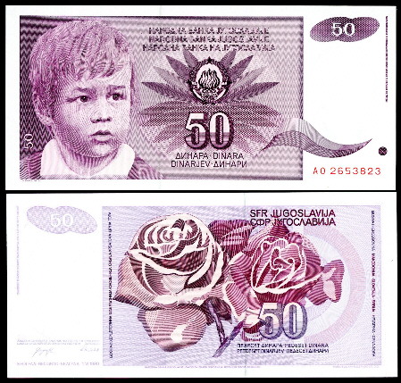 50 dinara  (90) UNC Banknote