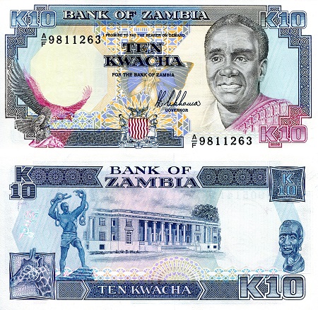 10 kwacha  (90) UNC Banknote