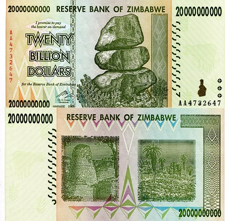 20,000,000,000 dollars  (80) AU Banknote