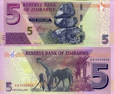 5 dollars  (70) EF Banknote