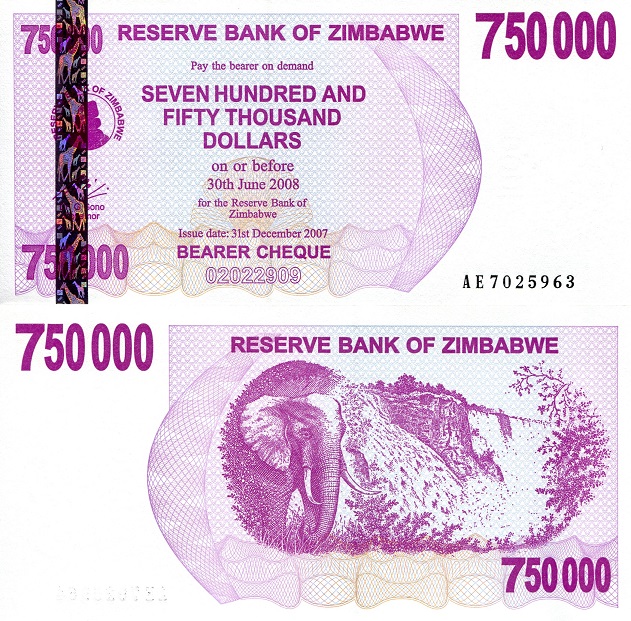 750,000 dollars  (90) UNC Banknote